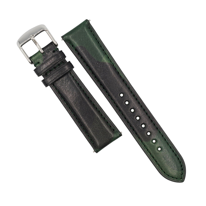 Classic LPA Camo Leather Strap in Green Camo