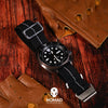 Marine Nationale Strap in Black w/ Center Stripe