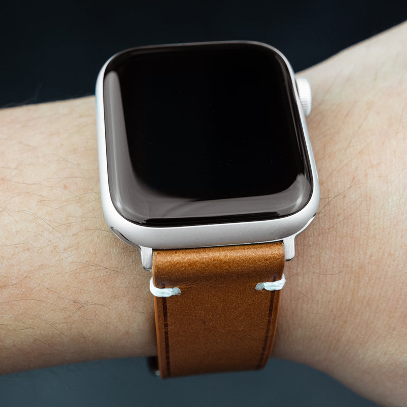 Vintage Buttero Leather Strap in Tan (Apple Watch)