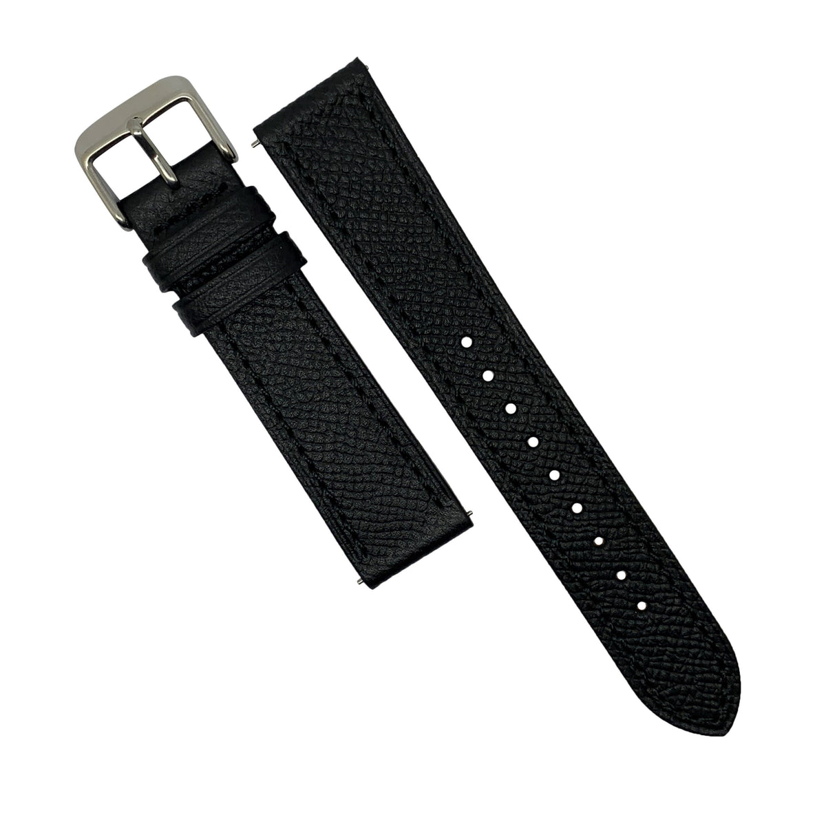 Nomad Watch Works (Strap) Dress Epsom Leather Strap in Black 20mm