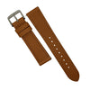 Emery Dress Epsom Leather Strap in Tan w/ Silver Buckle (20mm) - Nomad watch Works