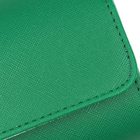 Saffiano Leather Watch Case in Green (2 Slots)