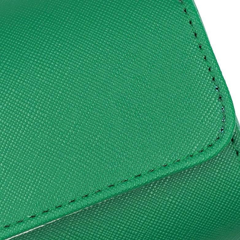 Saffiano Leather Watch Case in Green (3 Slots)