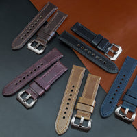 Ammo Horween Leather Strap in Chromexcel® Black