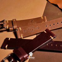 Vintage Horween Leather Strap in Chromexcel® Burgundy