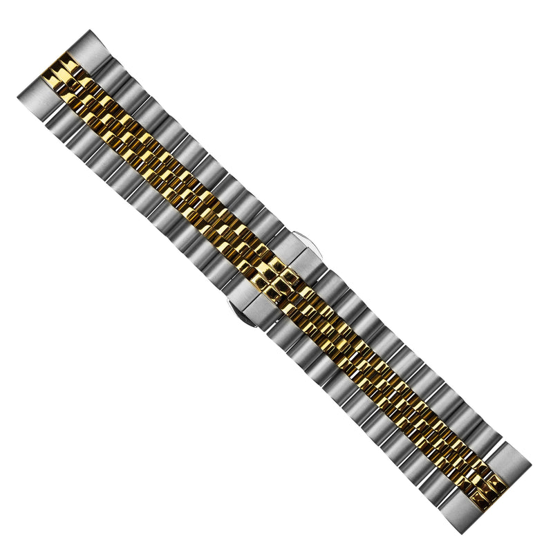 Jubilee Metal Strap in Silver and Yellow Gold