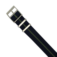 Lux Single Pass Strap in Navy Green