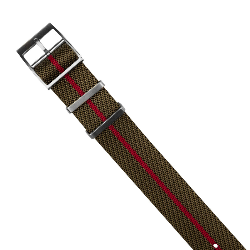 Lux Single Pass Strap in Khaki Red