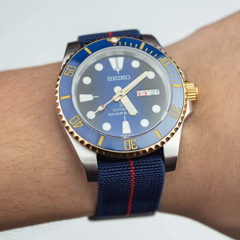Marine Nationale Strap in Navy Red