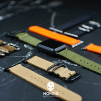 Apple Watch Nylon Zulu Strap in Orange