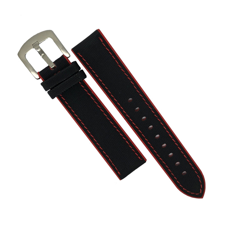 Performax N1 Hybrid Strap in Black with Red stitching