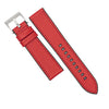 Performax Saffiano Leather FKM Rubber Hybrid Strap in Red