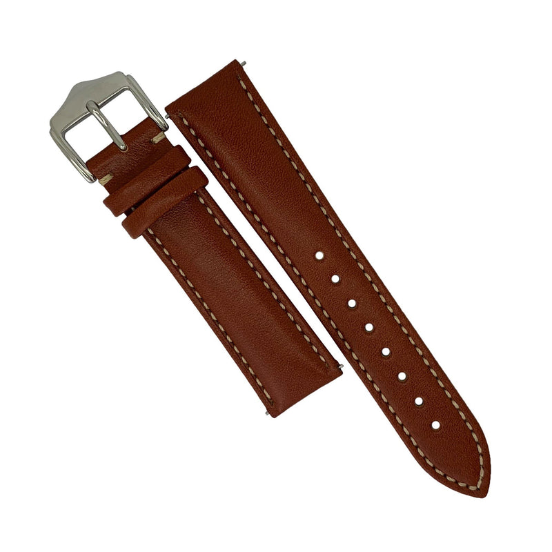 Quick Release Classic Leather Watch Strap in Tan