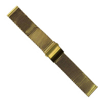 Premium Milanese Mesh Watch Strap in Yellow Gold