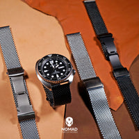 Premium Milanese Mesh Watch Strap in Black