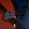 Premium Vintage Oil Waxed Leather Watch Strap in Brown - Pepsi