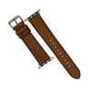 Signature Pueblo Leather Strap in Cognac (Apple Watch)