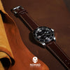 Quick Release Classic Leather Watch Strap in Brown