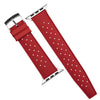Tropik FKM Rubber Strap in Red (Apple Watch)