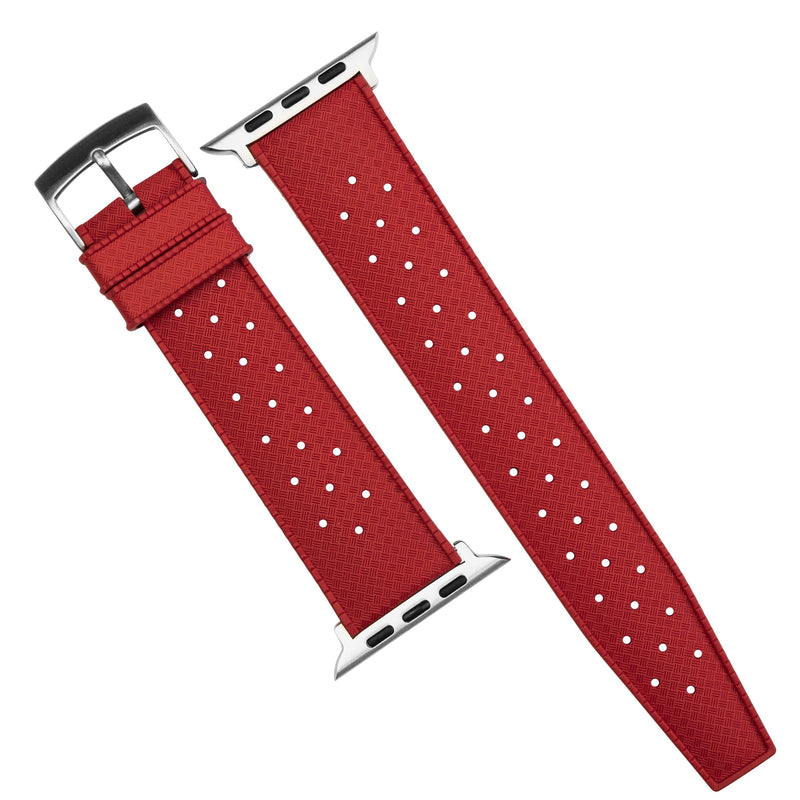 Tropik FKM Rubber Strap in Red (Apple Watch)