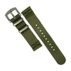 Two Piece Seat Belt Nato Strap in Olive