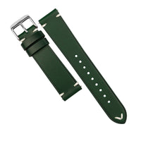 Vintage Buttero Leather Strap in Green