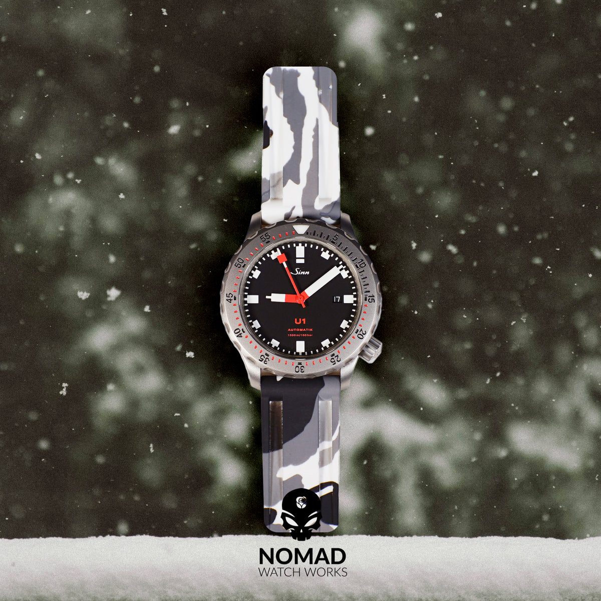 V3 Silicone Strap in White Camo