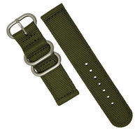 Two Piece Heavy Duty Zulu Strap in Olive`