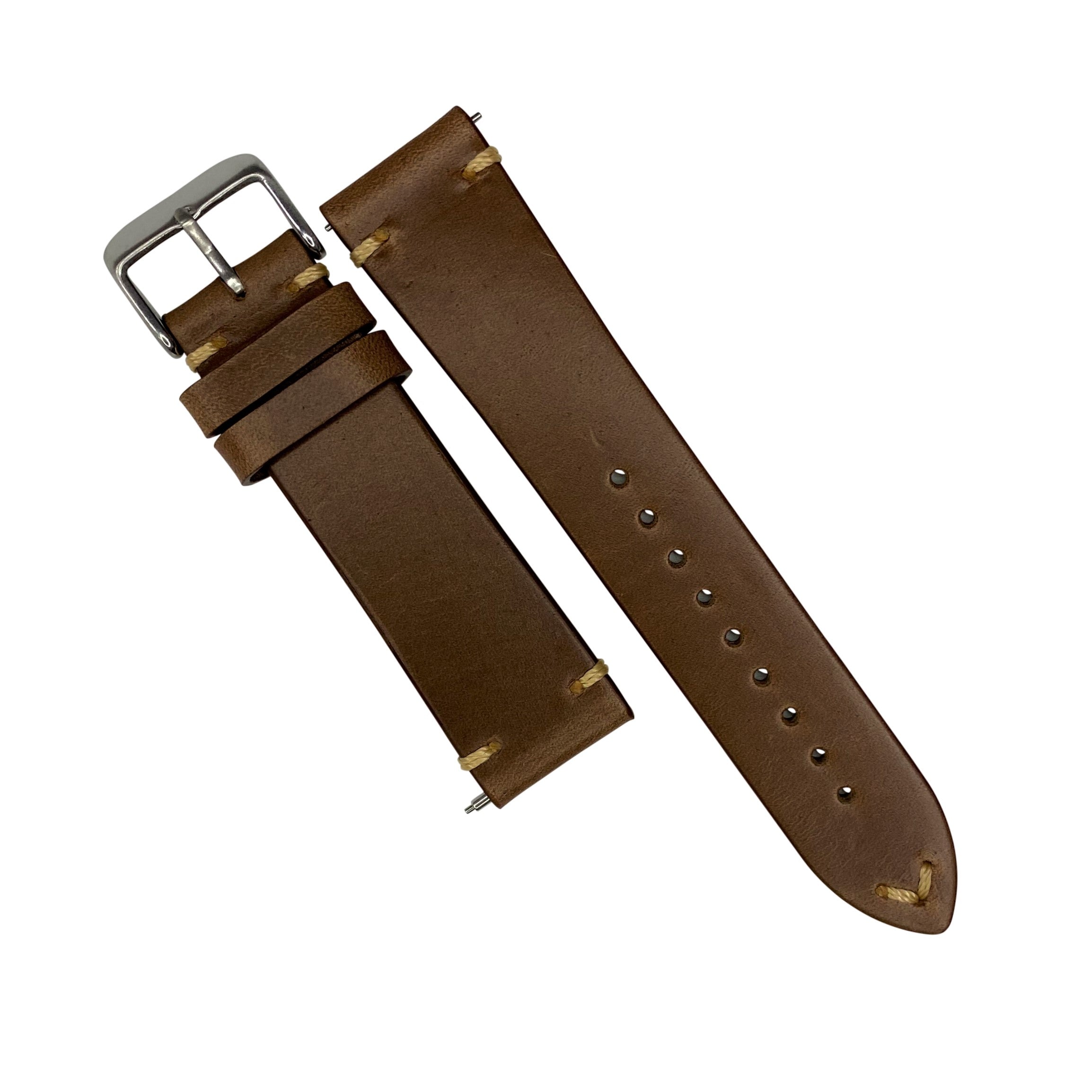 Aged leather watch strap sale