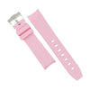Curved End Rubber Strap for Omega x Swatch Moonswatch in Pink (20mm)