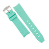 Curved End Rubber Strap for Omega x Swatch Moonswatch in Tiffany (20mm)