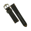 Premium Vintage Calf Leather Watch Strap in Grey