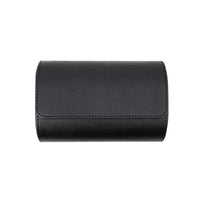 Saffiano Leather Watch Case in Black (2 Slots)
