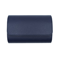 Saffiano Leather Watch Case in Navy (2 Slots)