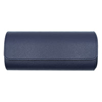 Saffiano Leather Watch Case in Navy (3 Slots)