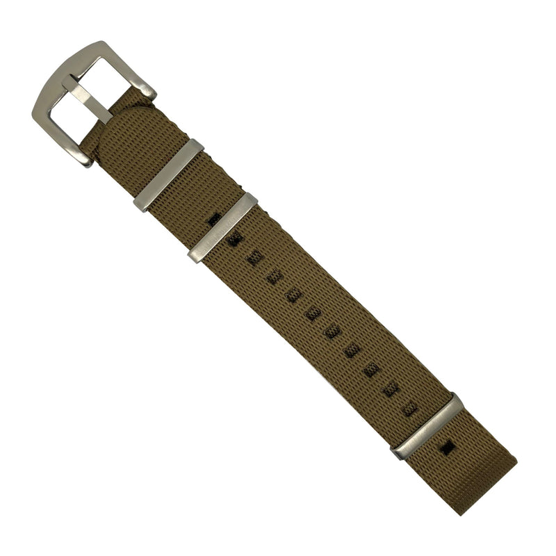 Seat Belt Nato Strap in Khaki