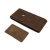 Travel Watch Pouch in Suede Brown
