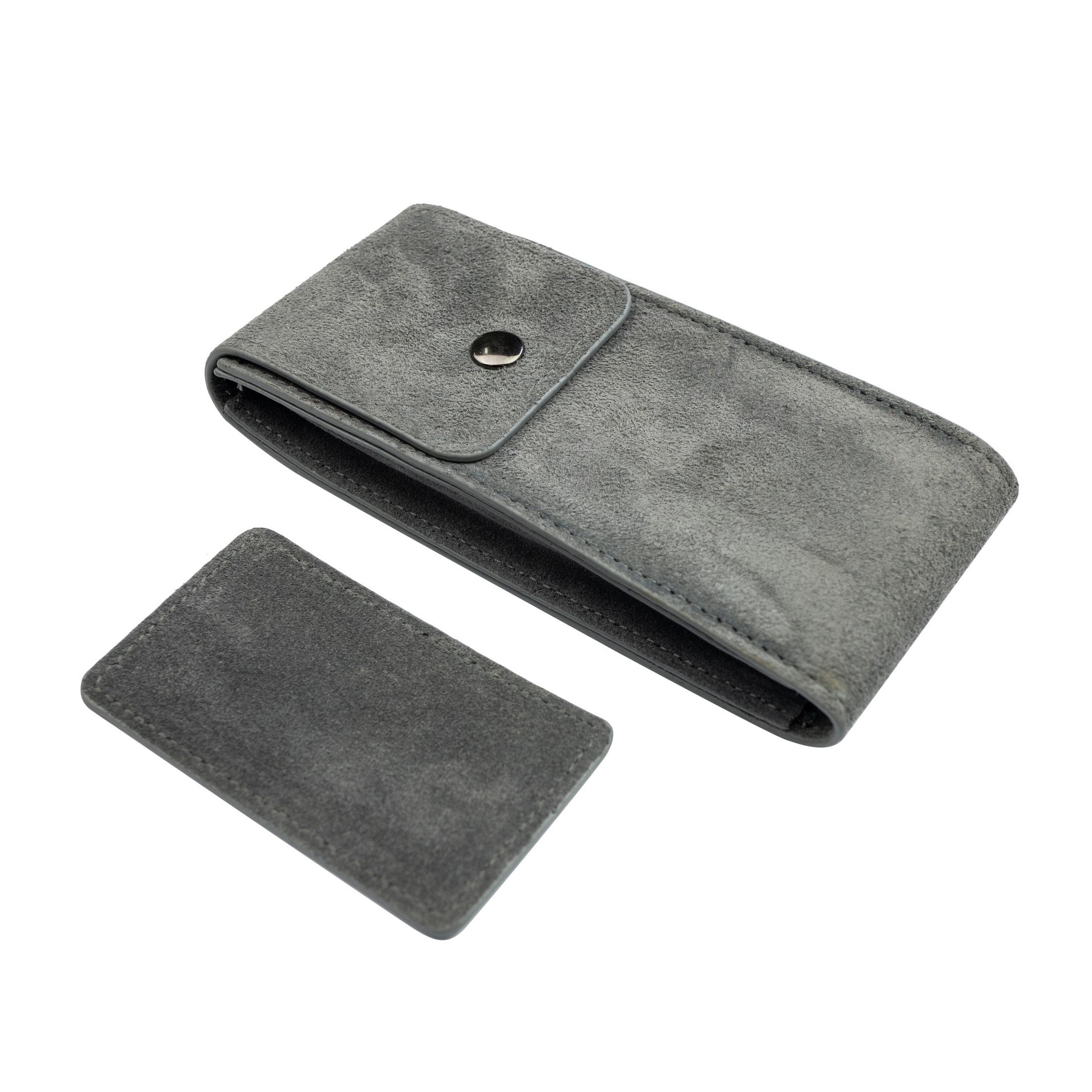 Travel Watch Pouch in Suede Grey