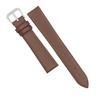 Unstitched Smooth Leather Watch Strap in Tan