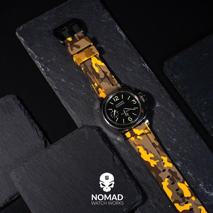 V3 Silicone Strap in Yellow Camo